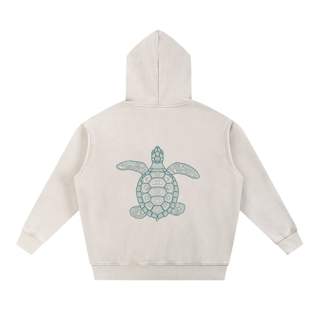 TURTLE LOVE - Longer Oversized Fit - Washed
